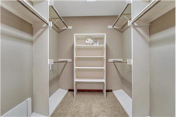 Walk In Closet in the Primary Bedroom.