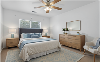 virtually staged secondary bedroom