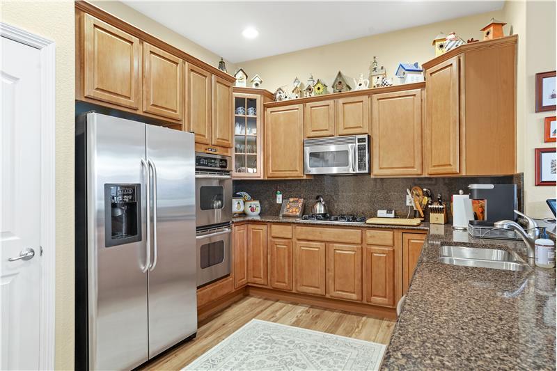 The stainless steel appliances are all included.