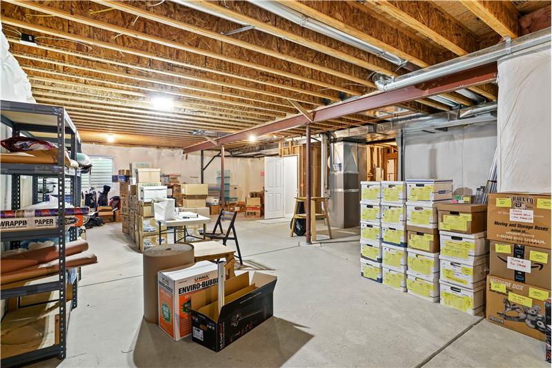 It also has rough plumbing for a full bathroom.