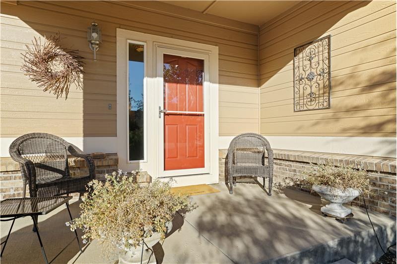 Covered 7'x13' front porch