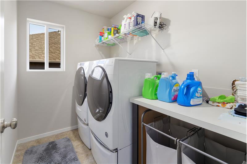 Full sized laundry/utility room upstairs