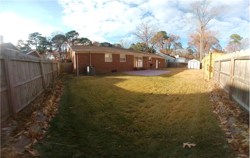 Fenced Back Yard