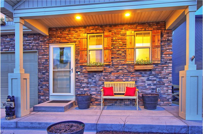 Sunset Views of the Covered Front Porch