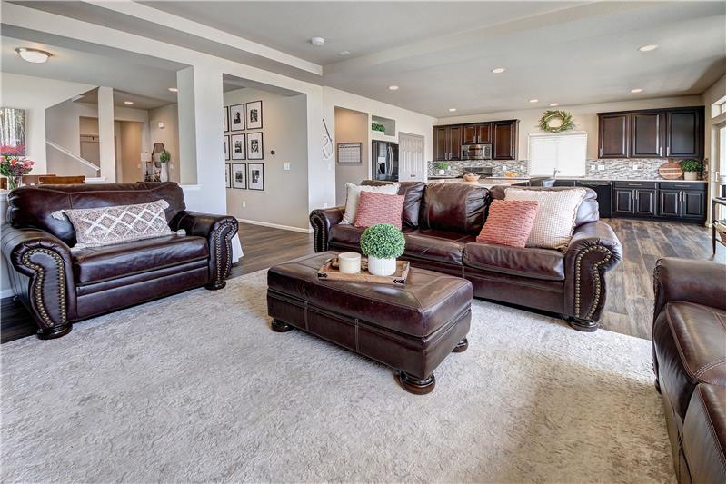 Great Room into the Gourmet Kitchen
