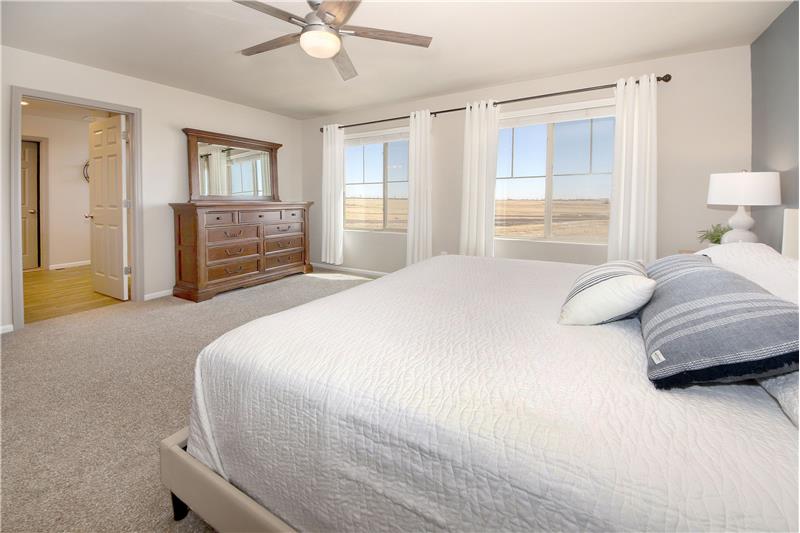 Master Bedroom into Luxury Master Bathroom