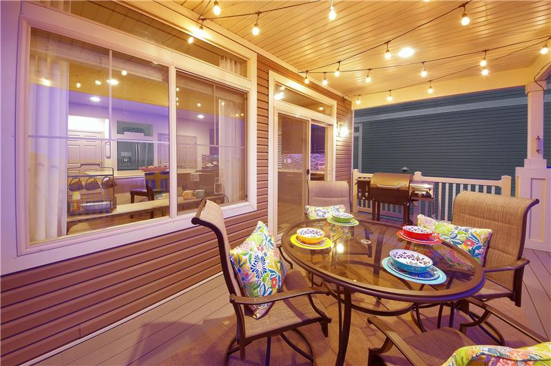 Sunset Views of Covered Composite Deck