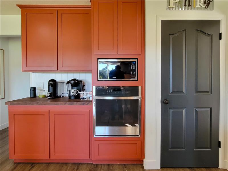 Don't fret! NHance Kitchen Cabinets and a Floor-to-Ceiling Pantry Bolster Additional Cabinet Space!!