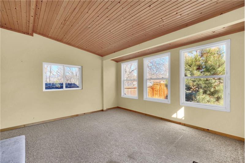 The Sunroom is perfect for a home office, gym, playroom or craft room.