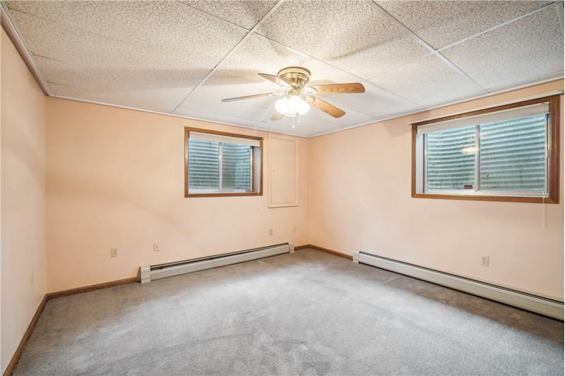 Basement bedroom