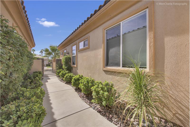 Walkway and North side of House