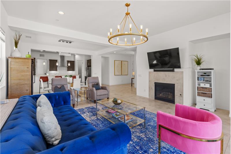 Big Living Area with Fireplace