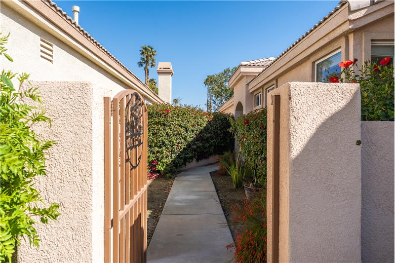 Gated Private Courtyard Entry