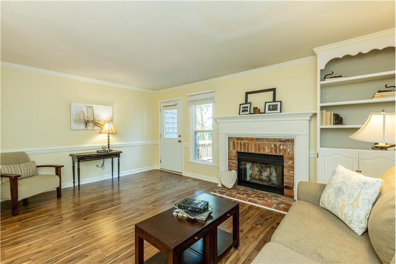 6802 Daltrey Court, Raleigh, NC 27613 - family room with fireplace