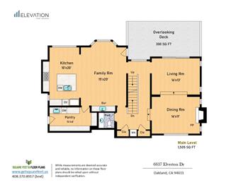Main Level Floor Plan