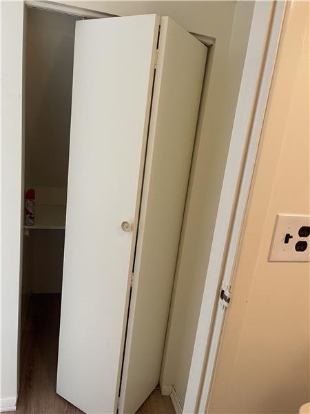 Storage closet on 1st floor