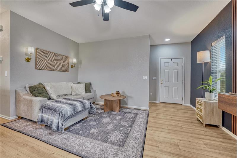 View of the Entry into the Living Room.