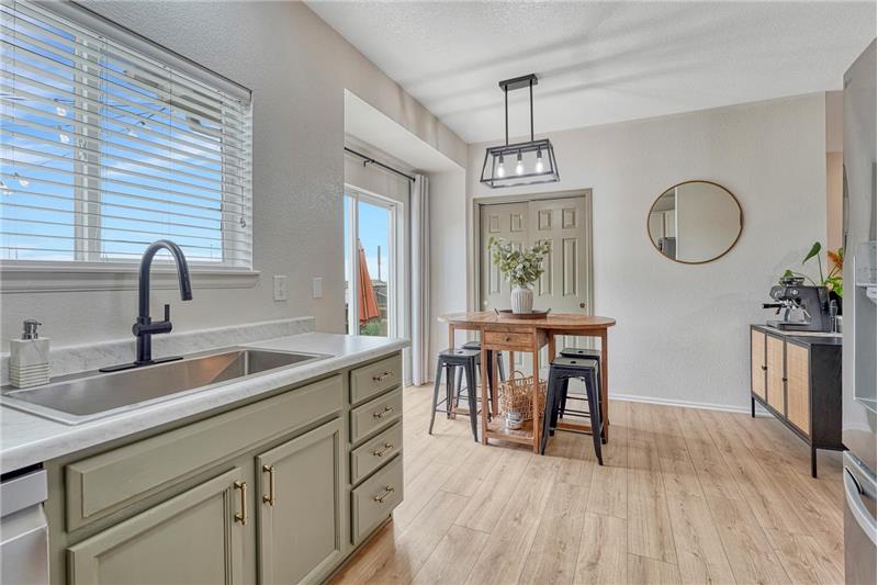 View of the Dining Area from the Kitchen.