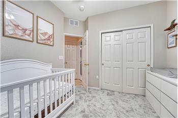 Bedroom #2 has a generous clothes closet.