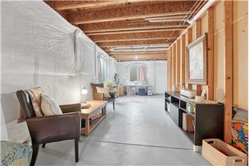 Lots of flexibility in the unfinished basement to customize to your family needs.