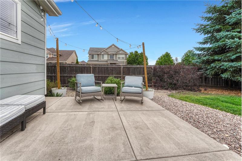 Relax on the expansive back patio and enjoy the beautiful Colorado weather.