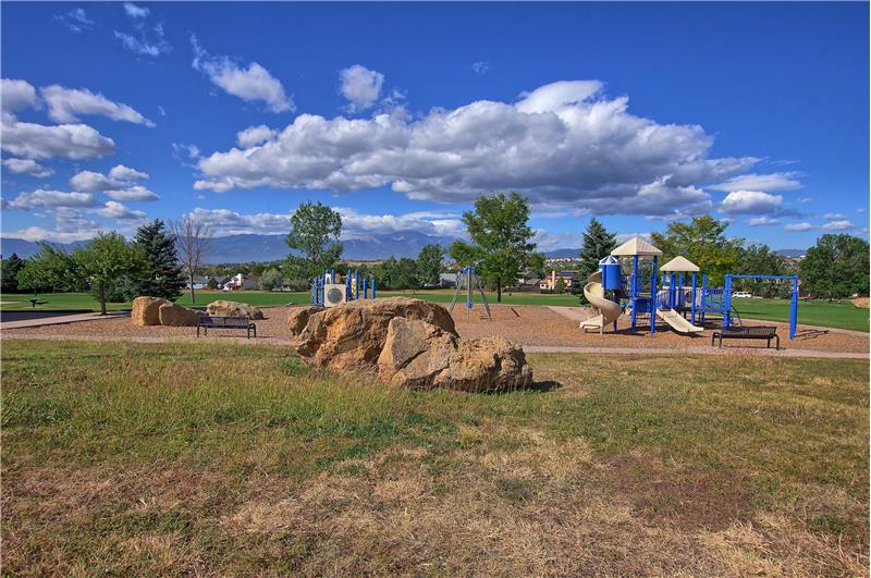 Very short walk to Sandstone Park! Wow, this park has it all: a playground, running/walking path, basketball court, tennis court
