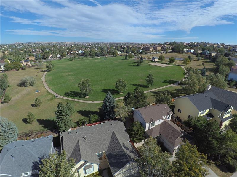 Neighborhood aerial view