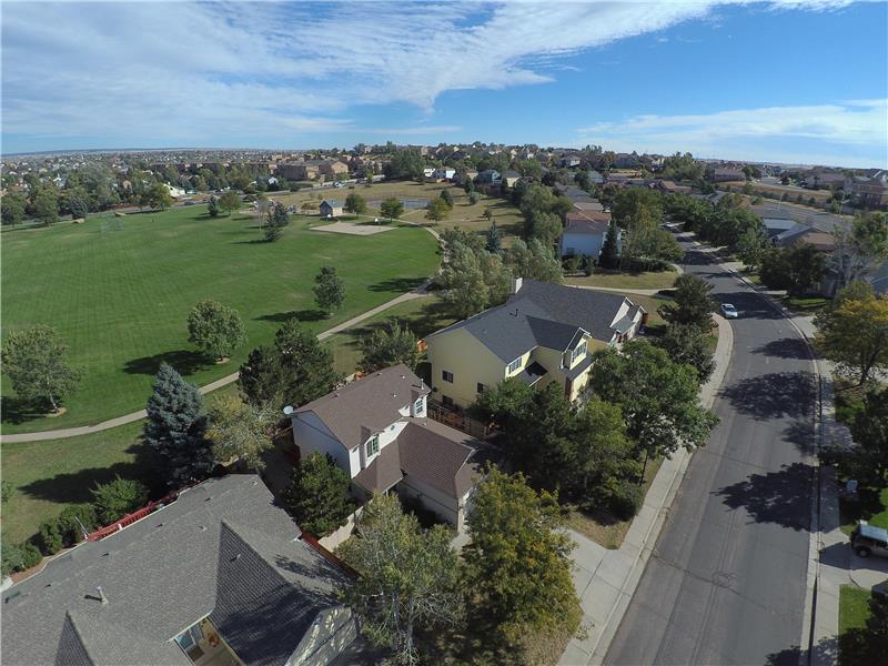 Neighborhood aerial view