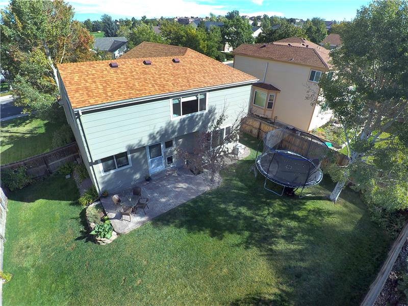 Aerial rear view