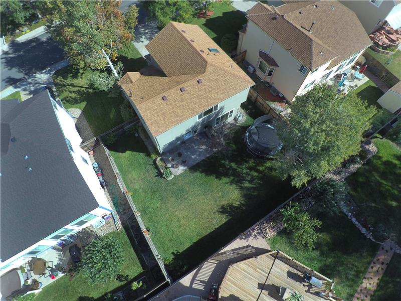 Aerial lot view