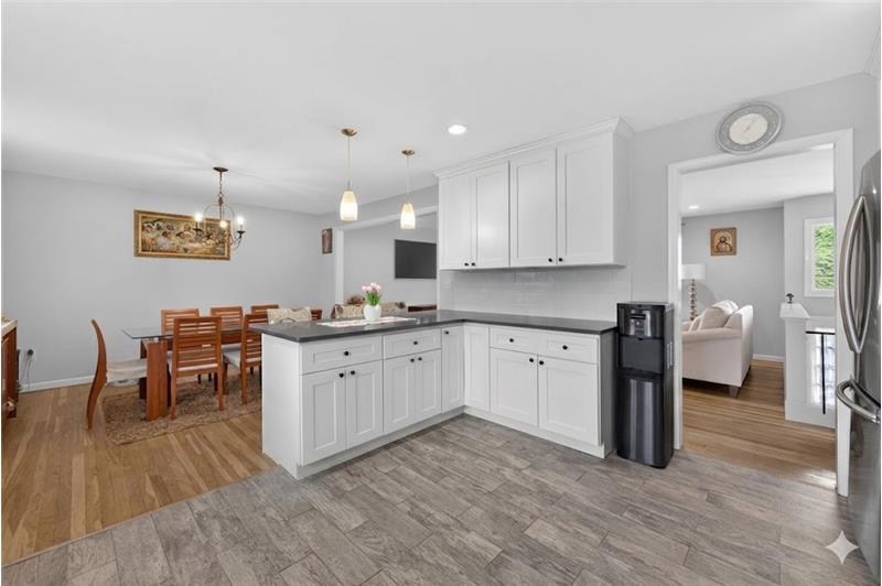 A modern living area open floor plan designed for effortless every day living and entertaining