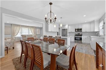Dining area ideally situated for large table to welcome family and friend dinners