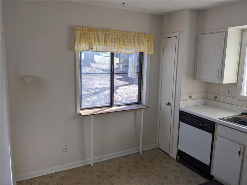 Kitchen dishwasher and broom cupboard