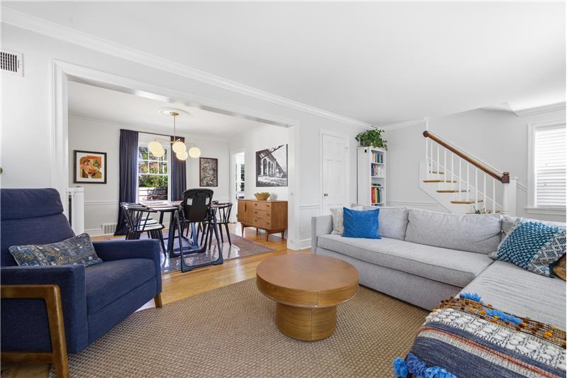 Living room looking to the dining room