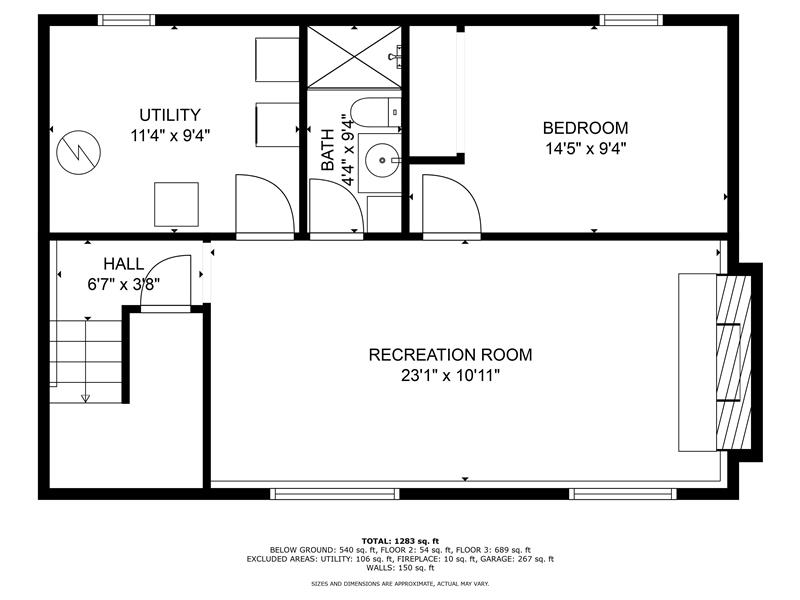 Lower Level Floor Plan