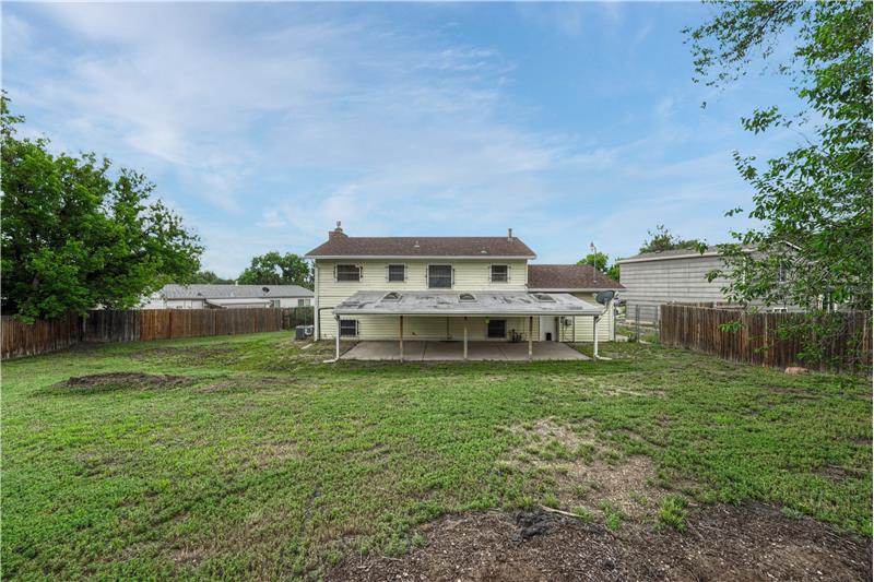 Rear view of property!