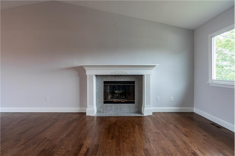 Fireplace in living room