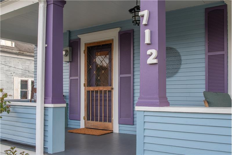 Covered front porch