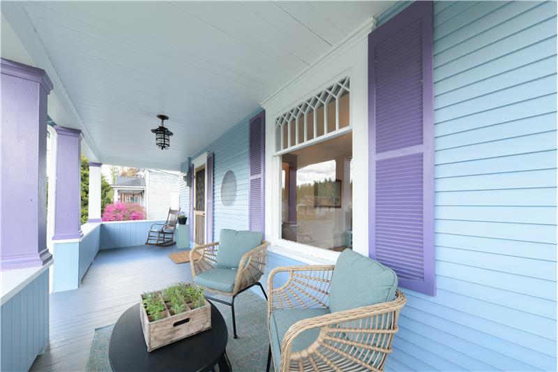 Covered front porch