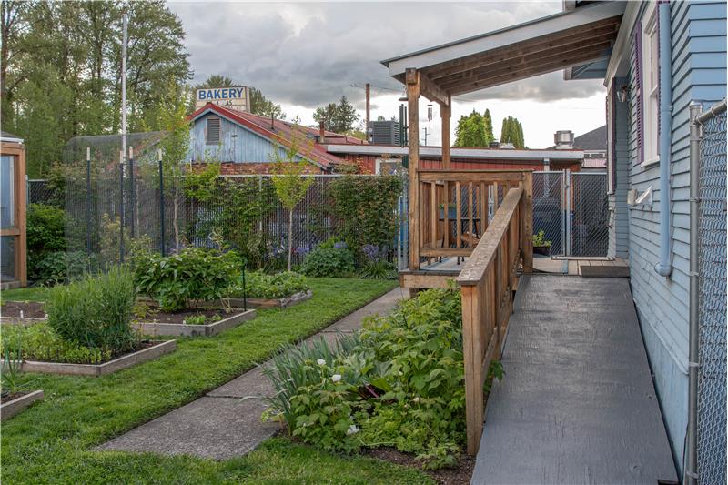 Back Yard w/Accessibility Ramp