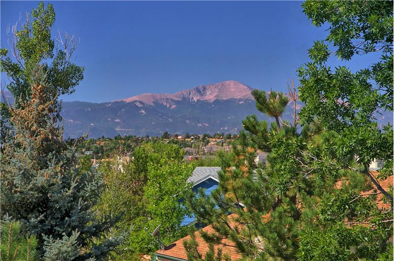 Beautiful Pikes Peak views from the Master Bedroom