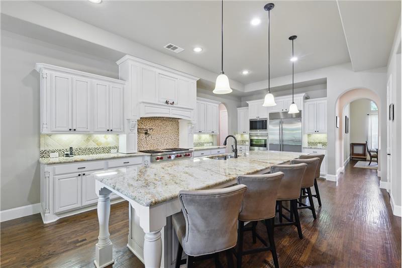Absolutely gorgeous kitchen with huge island