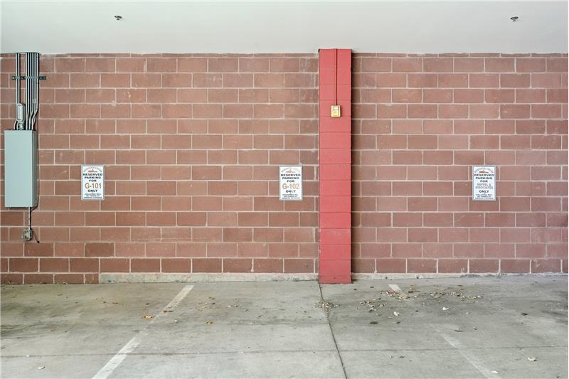 Deeded parking space is directly under the unit, next to secure stairwell