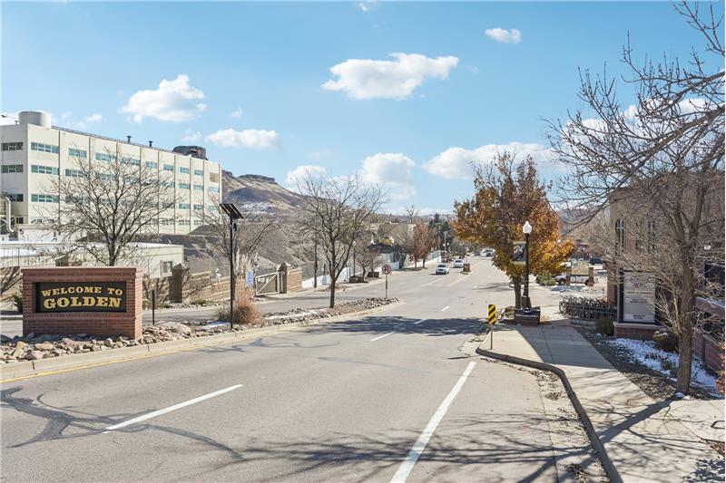 This is Washington Avenue looking toward nearby Clear Creek and downtown Golden