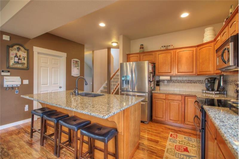 Beautifully remodeled kitchen, and All kitchen appliances stay!