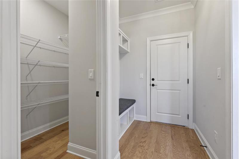 Second walk-in pantry and mud room