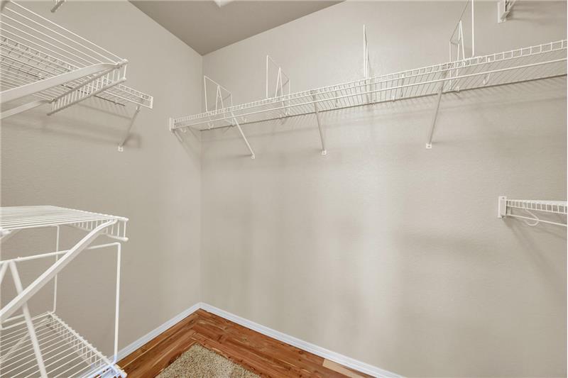 Master walk-in closet
