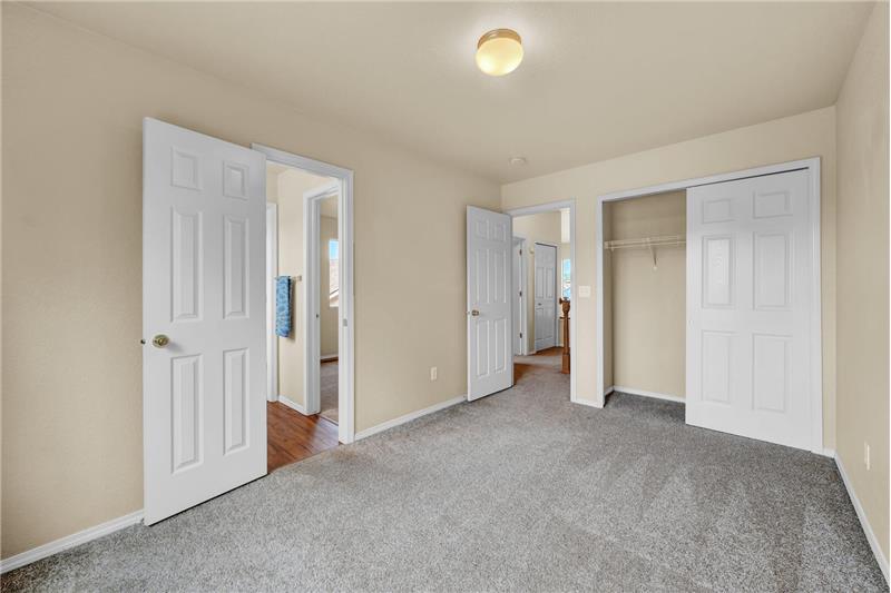 Bedroom #2 shares a Jack n Jill Bathroom with Bedroom #3