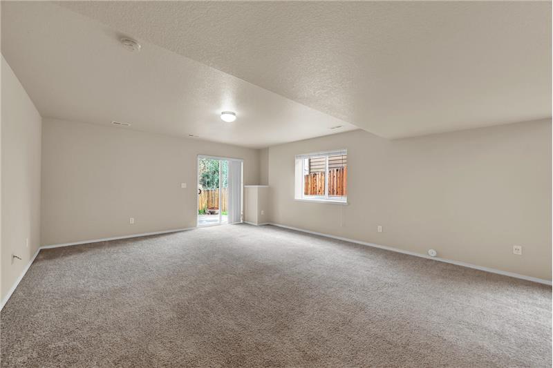 Finished walk-out Basement