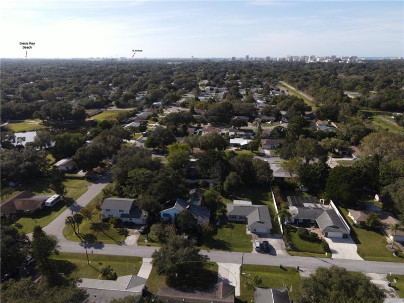 Aerial View of Neighborhood